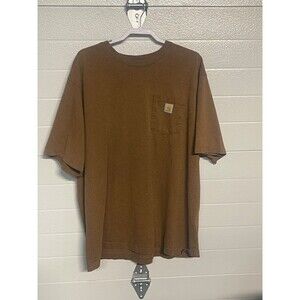 Carhartt K87 Men's Loose Fit T-shirt in Carhartt Brown. 2XL.